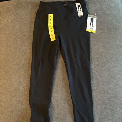 Leggings MONDETTA Women's  Active Athletic Sheer Pocket High Waist Small New